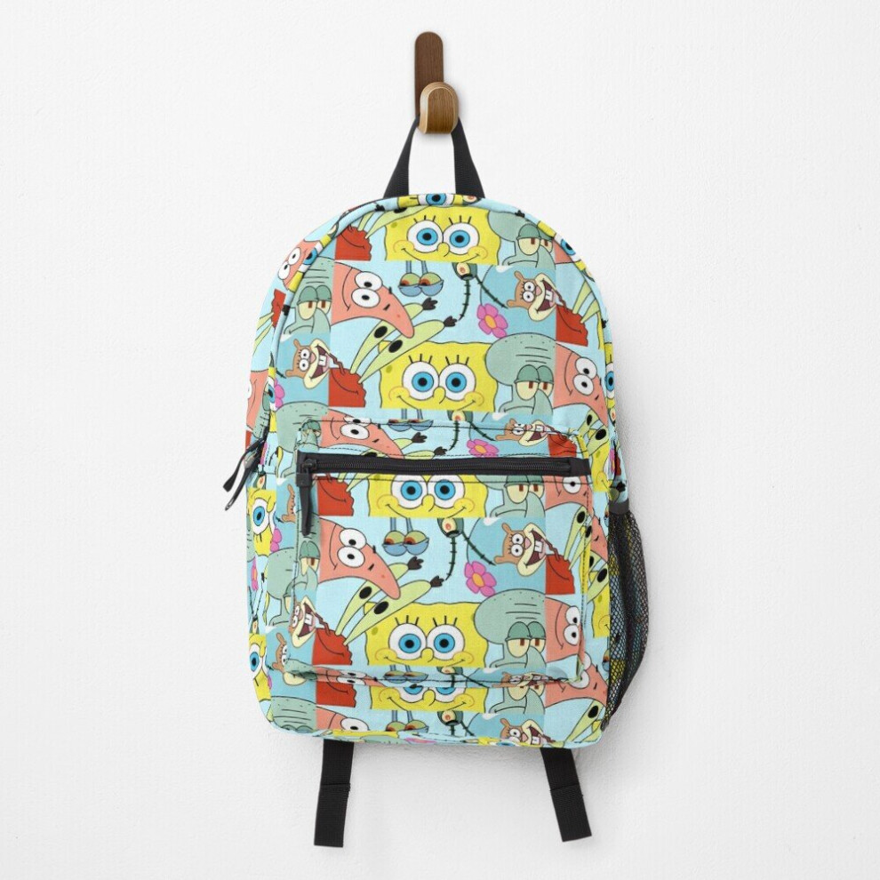 Famgem Backpack Spongebob School Bag Travel 15"