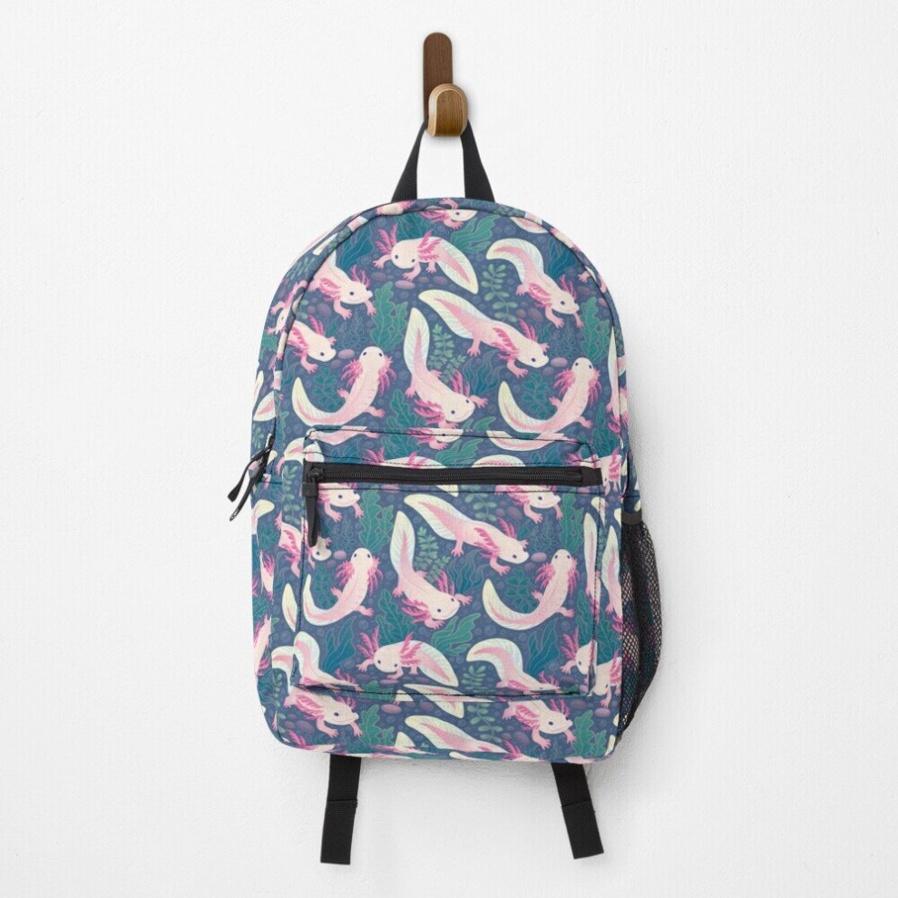 Famgem Backpack Axolotls School Bag Travel 15"