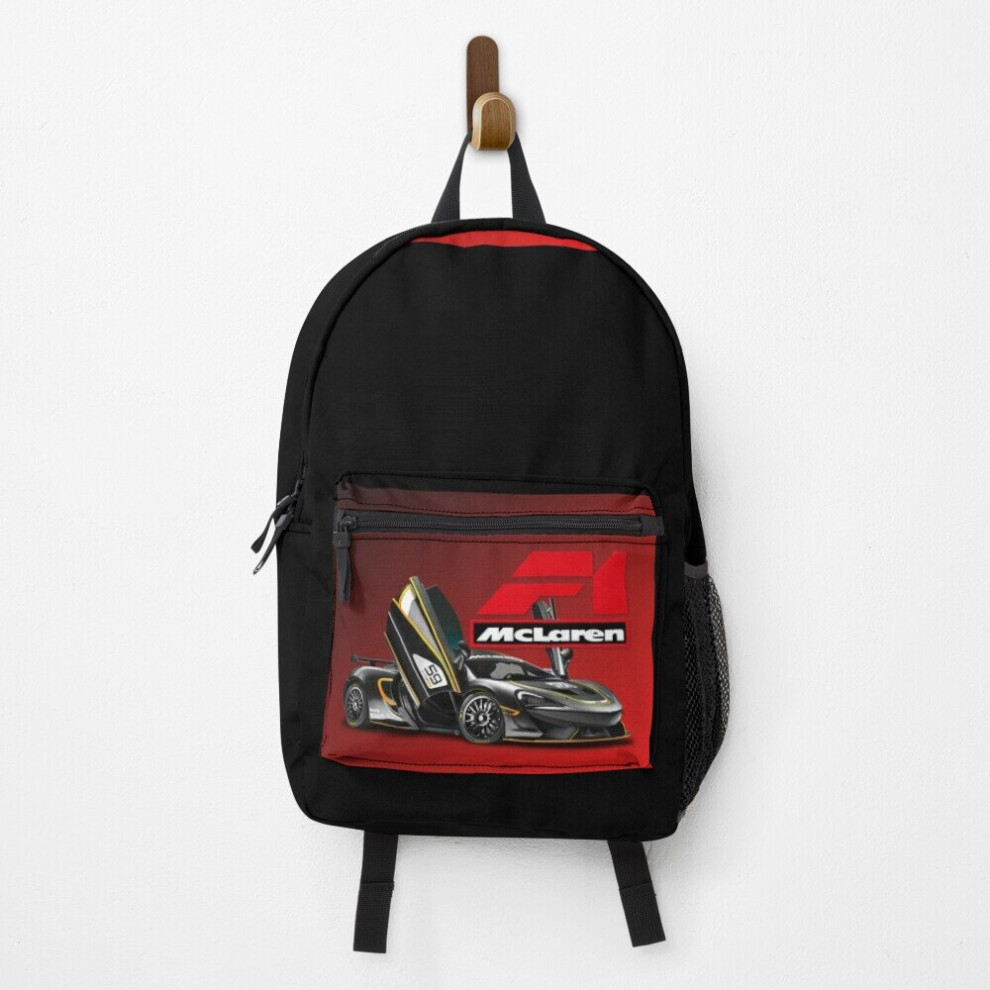 Backpack super McLaren formula 1 design School Bag Travel 15"