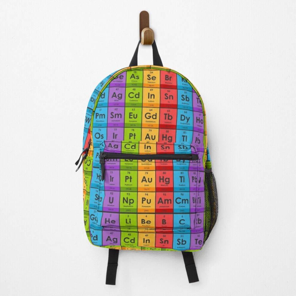 Backpack Elements of the Periodic Table School Bag Travel 15"