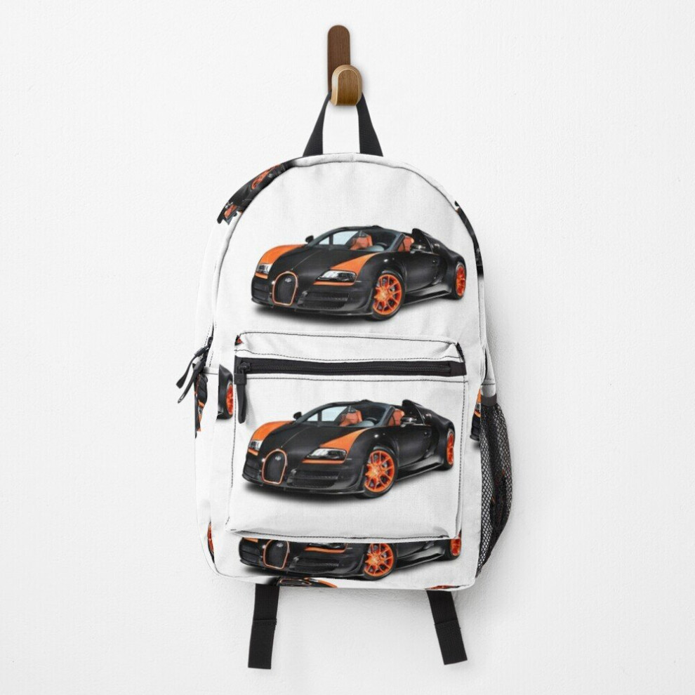 Famgem Backpack Bugatti Car School Bag Travel 15"