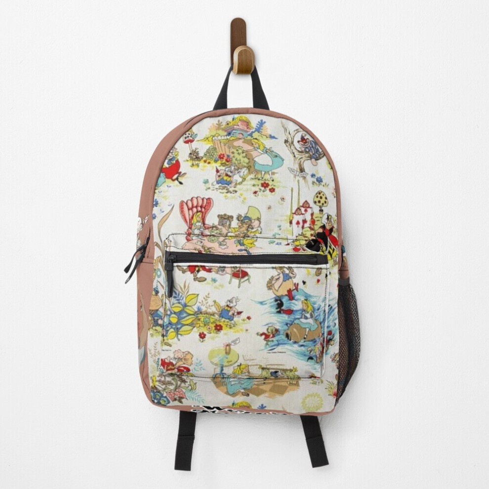 Backpack Alice in Wonderland School Bag Travel 15"