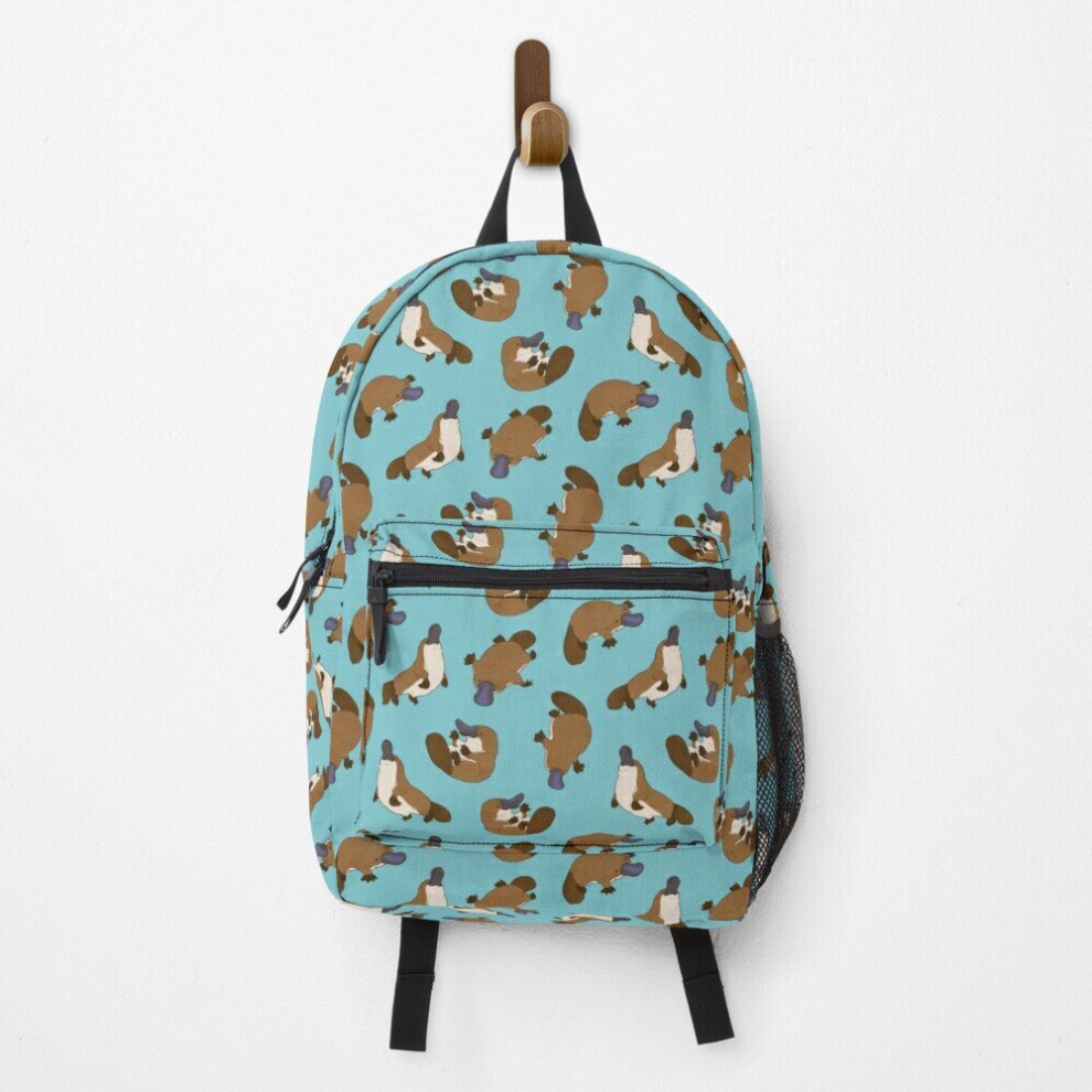 Backpack  All-Over Adorable Platypus Print School Bag Travel 15"