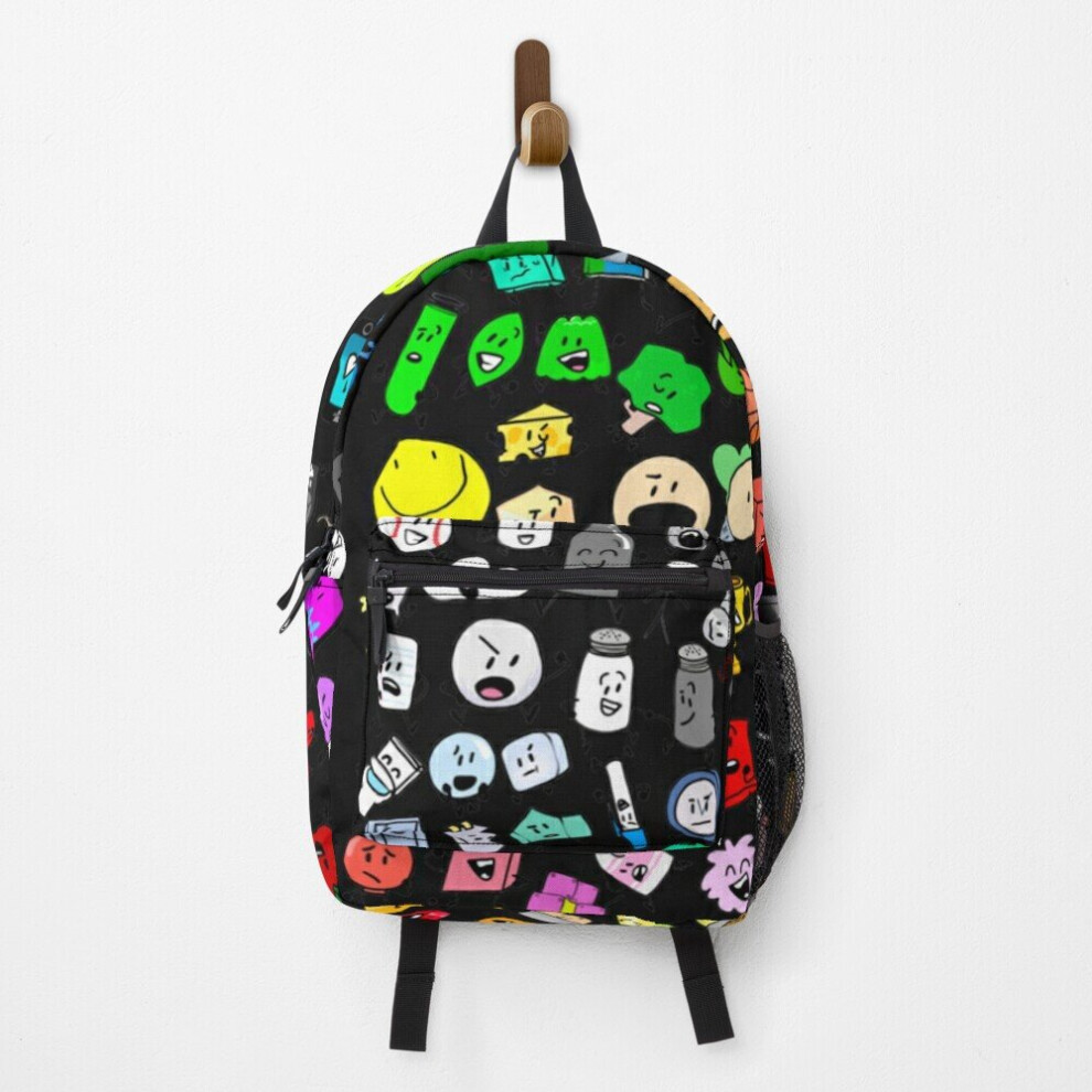 Backpack Classic BFDI Inanimate Insanity All Characters (Transparent)  School Bag Travel 15"