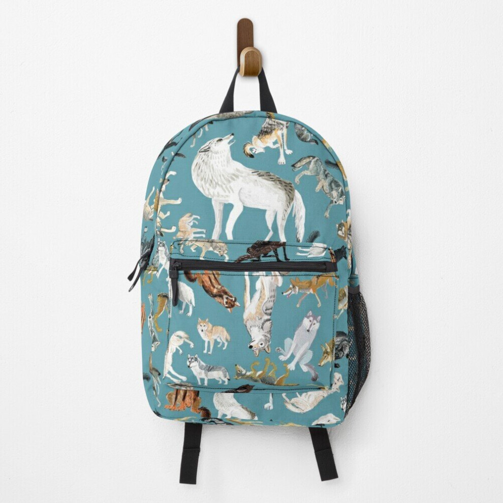 Famgem Backpack Wolves Of The World Pattern 2 School Bag Travel 15"