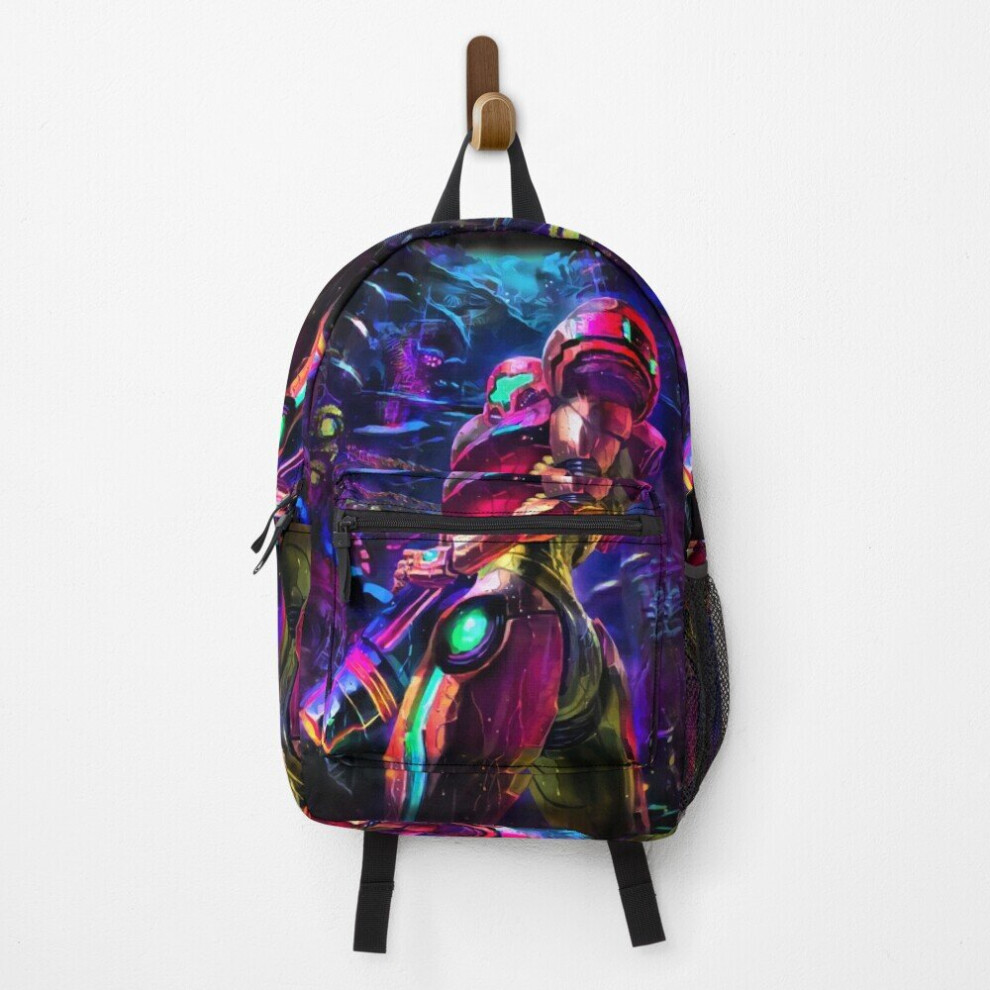 Backpack Samus Aran Metroid School Bag Travel 15"