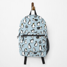 Backpack Cute Penguin Pattern School Bag Travel 15"