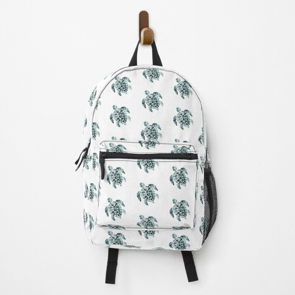 Backpack Sea Turtle - Turquoise Ocean Waves School Bag Travel 15"