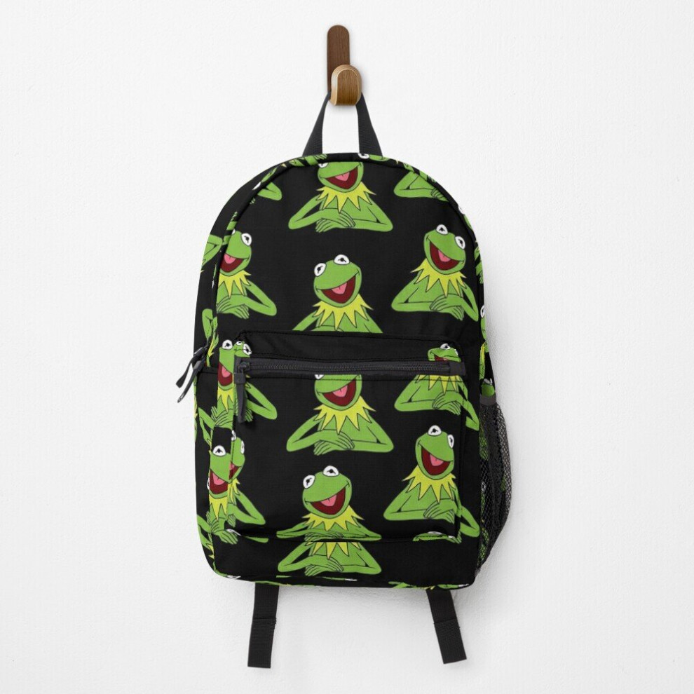 Backpack Kermit The Frog pattern School Bag Travel 15"