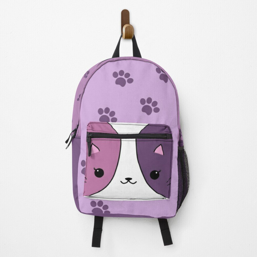 Backpack Aphmau cat pink and purple School Bag Travel 15"