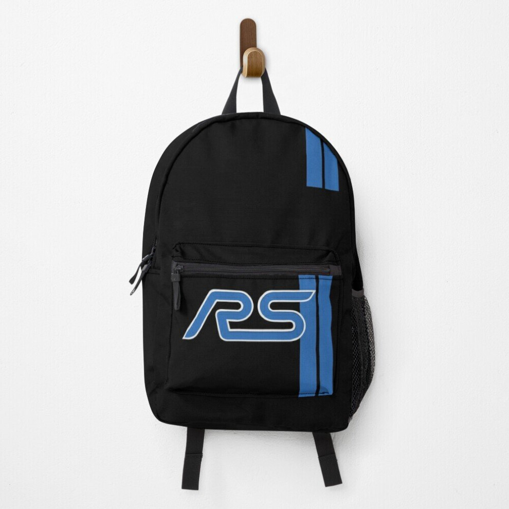 Famgem Backpack Ford Focus Rs Nitrous Racing Stripes School Bag Travel 15" Blue