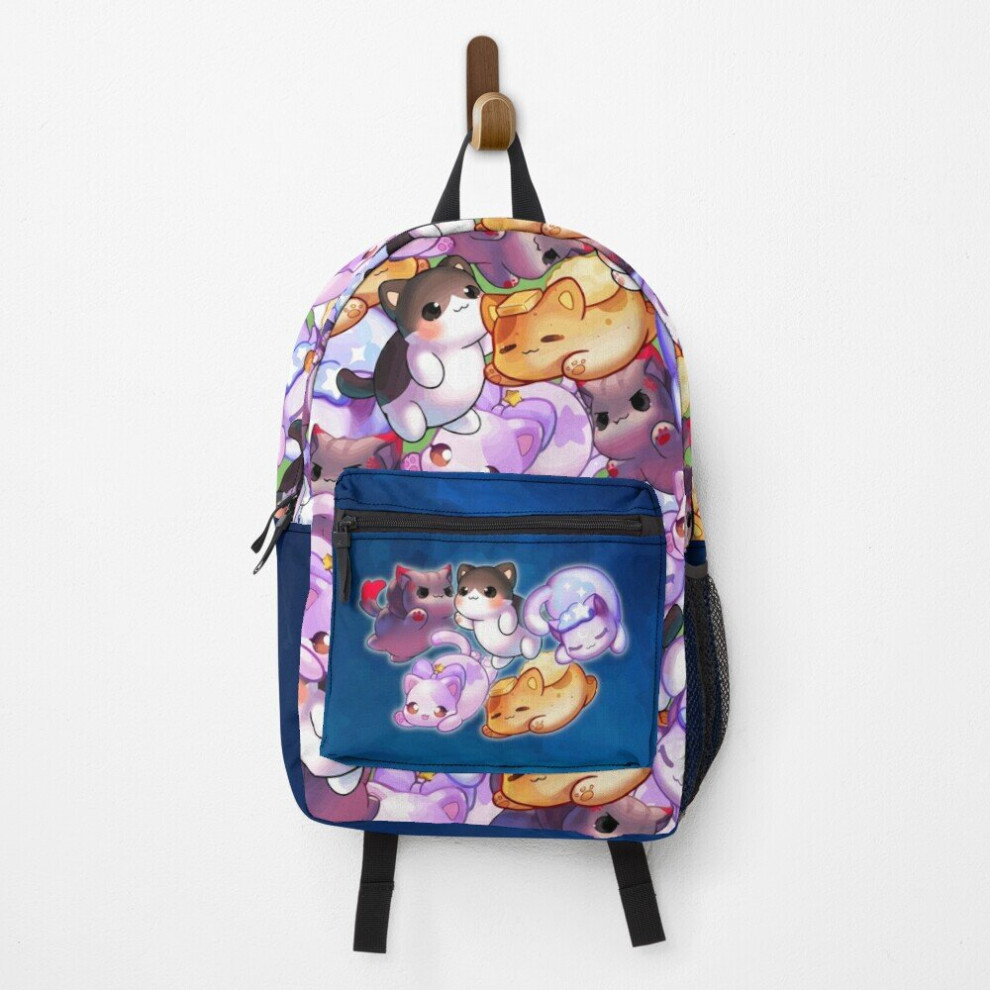 Famgem Backpack Aphmau Meow Plushies Anime Cats School Bag Travel 15"