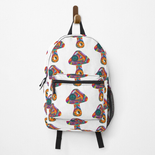 Backpack Psychedelic Mushroom School Bag Travel 15"