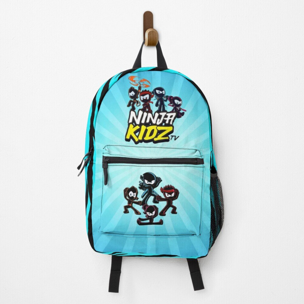 Famgem Backpack Ninja Kidz Tv School Bag Travel 15"