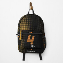 Backpack Lando Norris - Retro Art School & Travel Backpack, 15" Lightweight, Durable Polyester, Spacious & Comfortable