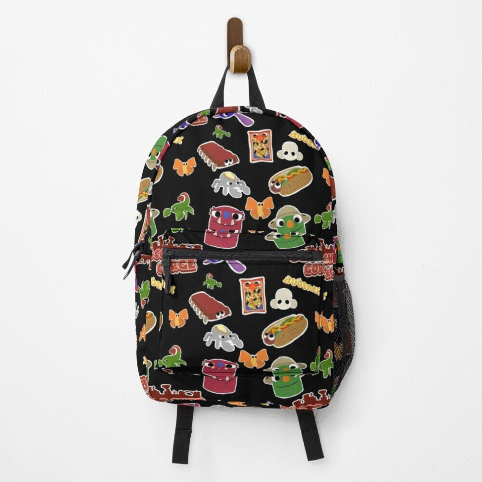 Famgem Bugsnax Fan Art Scorched Gorge Backpack - 15In Travel/School Bag, Unique Design, Durable Polyester, Spacious Pockets