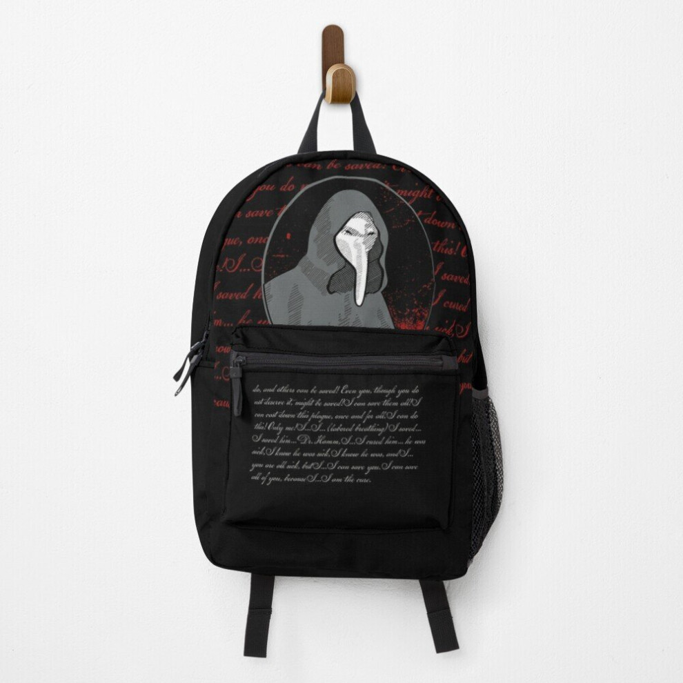 Famgem Unisex Backpack Scp-040 Plague Doctor Scp Foundation Quote School Bag Travel 15"