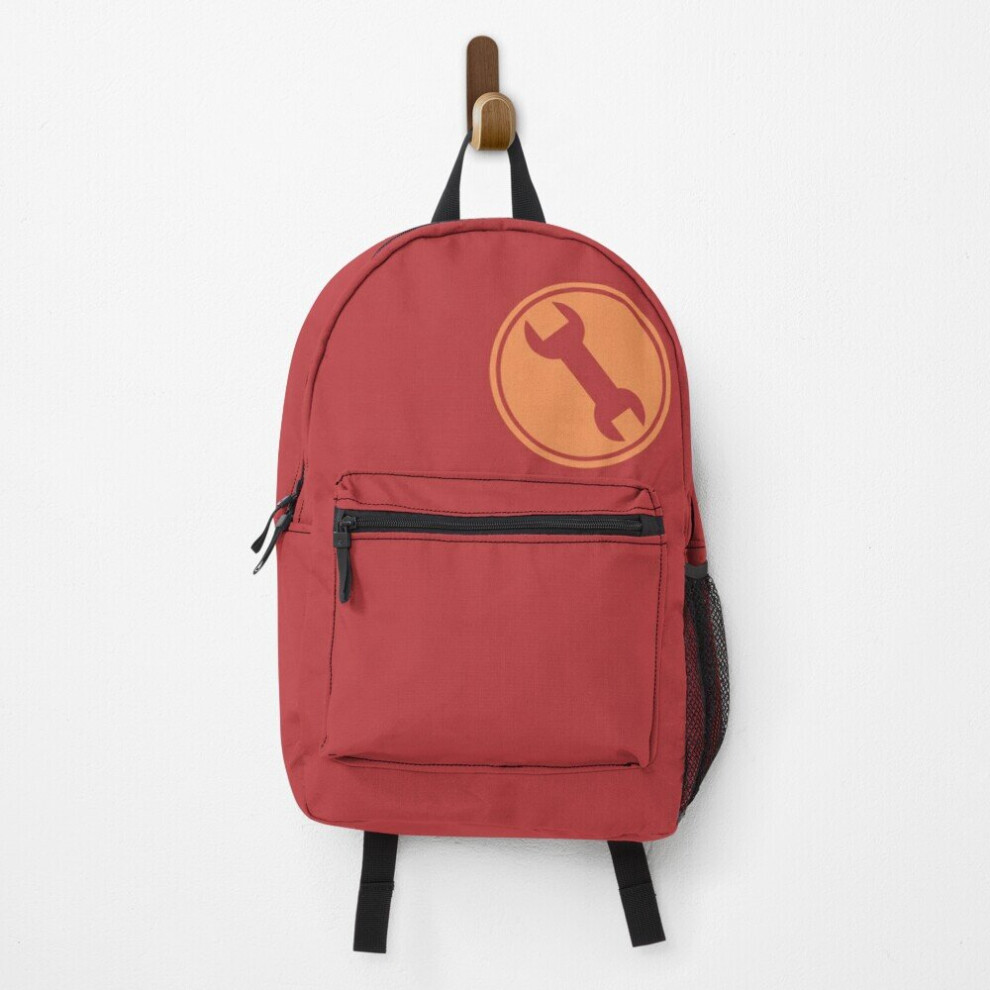 Famgem Backpack Team Fortress 2 Engineer Symbol (Red) School Bag Travel 15" Red