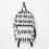 Backpack Warrior Cats Pattern (White and Black) School Bag Travel 15" 1