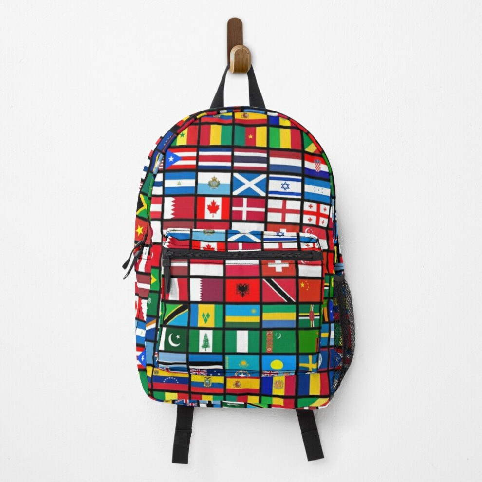 Backpack More then 90 Flags of the Countries of the World,International Gift  School Bag Travel 15"