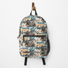Backpack BeamNG homemade logo School Bag Travel 15"