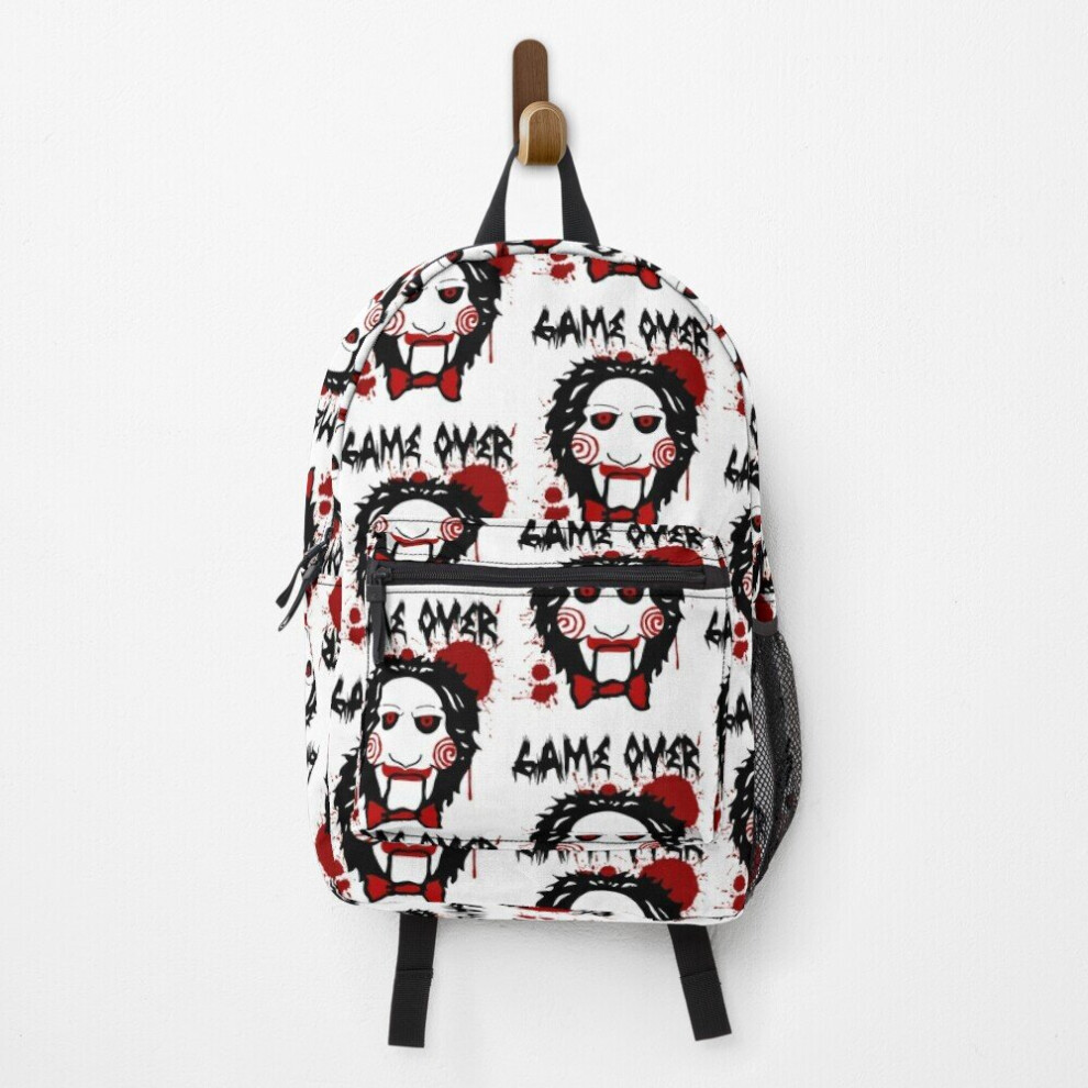 Backpack Billy Puppet Saw Jigsaw Inspired School Bag Travel 15"