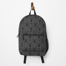 Silence of the Stag 15-Inch Backpack - Unique Designer Polyester School/Travel Bag with Anti-Theft Pockets and Laptop Compartment