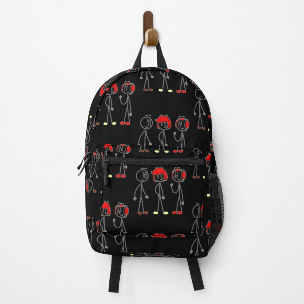 Famgem Backpack Henry Stickmin Merch Three People Men Women Kid School Bag Travel 15"