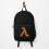 Backpack Lambda Orange Grunge School Bag Travel 15" 1