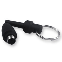 COSY MOMENT 45*10mm Rubber Cigar Punch Cutter Blade With Key Ring Bullet Style Draw Hole Black Cut Cohiba cool gadgets YJ416