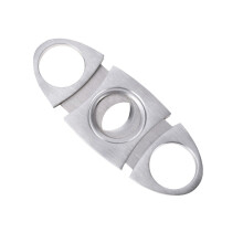 1pcs Stainless Steel Pocket Double Blades Cigar Cutter Guillotine Classic Portable Metal Cigar Scissors Sharp Accessories Gift