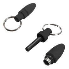 With Key Ring Draw Hole Portable Accessories Cool Cigar Punch Cutter Rubber Clip Rubber Metal Cigar Punch Cutter
