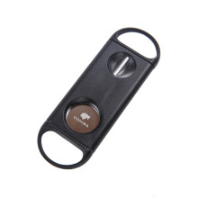 2021 NEW Cigar Cutter Sharp Stainless Steel Cigar Guillotine Black Pocket V-Cut Cigar Accessories Scissors Drop Shipping