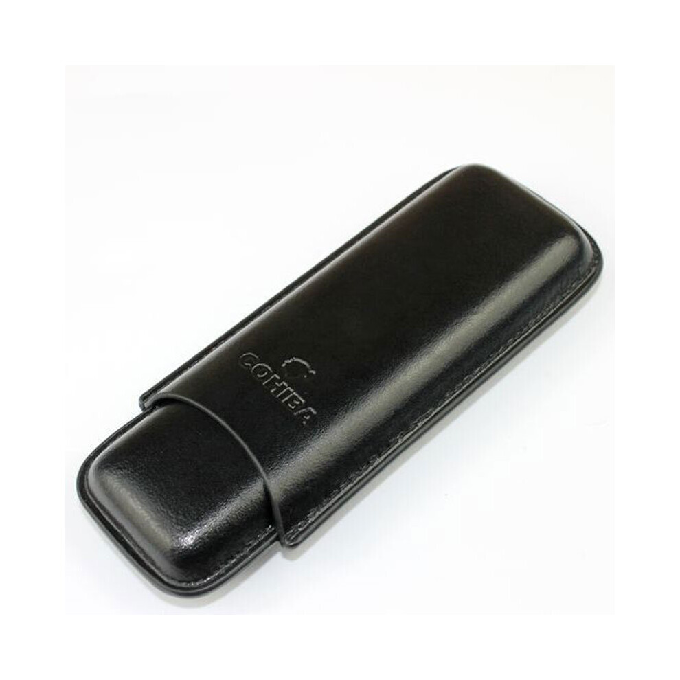 Wejoy Cohiba Leather Cigar Case Holster Mini Travel Black Browm Humidor Holder Load 2 Pcs Cigars Tube Somking Accessories