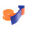 HOT Simple &Practical  Sealing Packaging Parcel Plastic Roller 2" Width Tape Cutter Dispenser 6