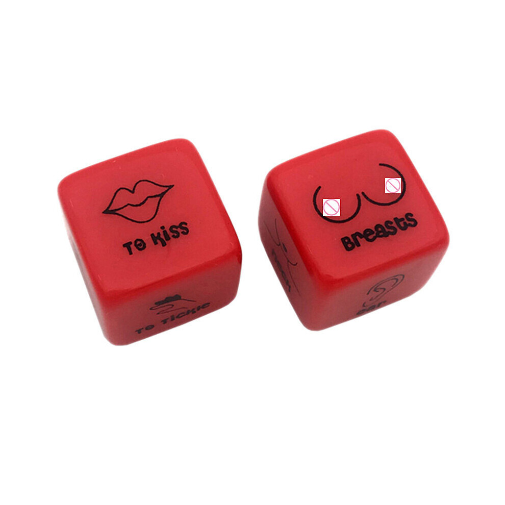 Wejoy Red/White/Light 2Pcs/Set Sex Dice Erotic Craps Toys Love Dices Sex Toys For Adults Games Sex Toys Couples Dice Sex Game Bar Toy Couple Gift Bdsm