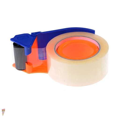 HOT Simple &Practical  Sealing Packaging Parcel Plastic Roller 2" Width Tape Cutter Dispenser 2