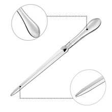 Letter Opener Dagger Notebook Slitter 23CM Metal Split File Envelope Opener A4 Paper Cutter Office School Supply Cutting Knife
