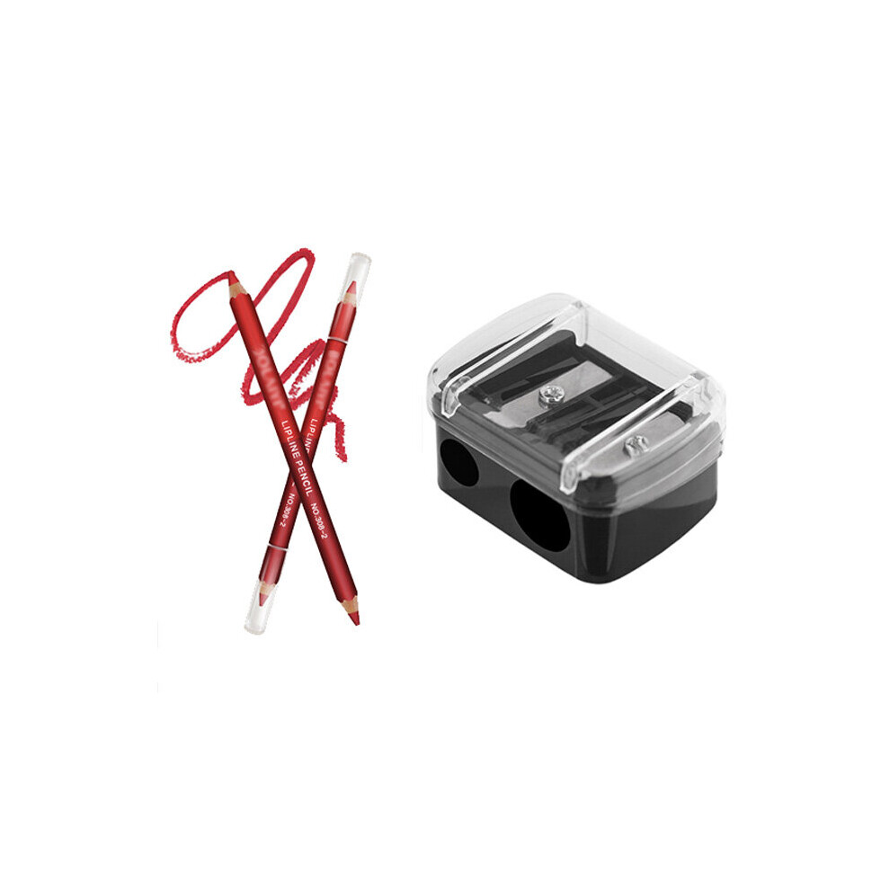 Wejoy Brand Double Holes Precision Lipstick Cosmetic Pencil Sharpener For Eyebrow Lip Liner Eyeliner Pencil Girls Gift School Supplies