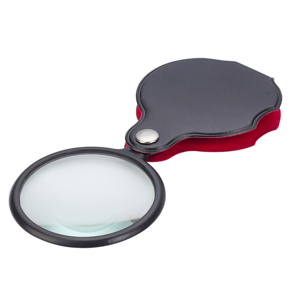 Wejoy Mini Magnifier 8X Foldable Pocket Magnifier Portable 50Mm Jewelry Reading Magnifying Glass Loupe