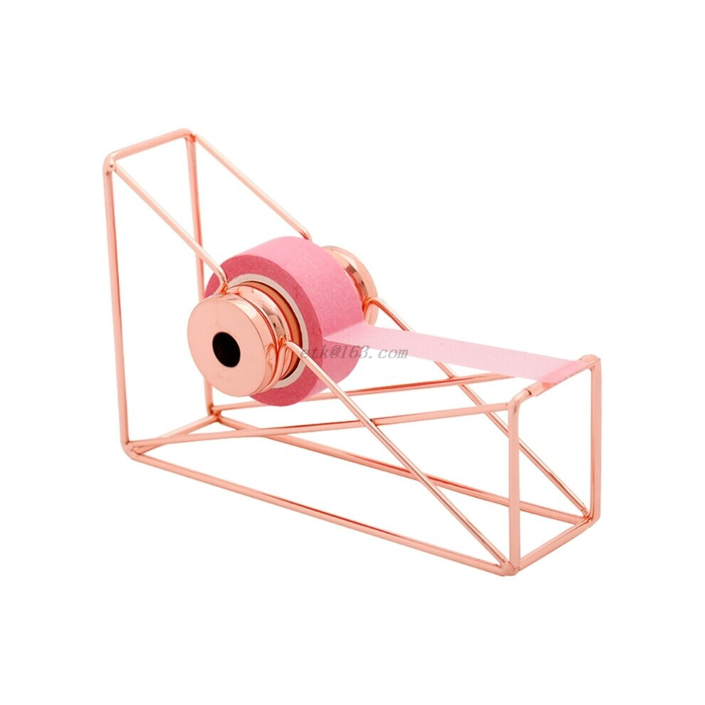 High Quality Rose Gold Tape Cutter Washi Tape Storage Organizer Cutter Stationery Office Tape Dispenser Office Supplies 5063131969689