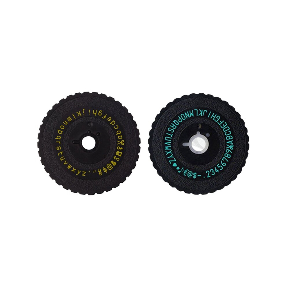 Motex E101 Label Maker Wheel Lowercase / Uppercase Independent Dial Manual Printing Typewriter Mobile Decoration 5063131970951