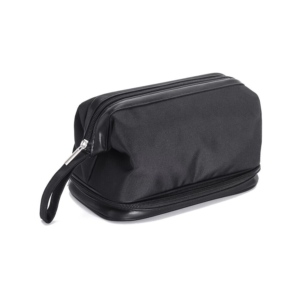 Wejoy Double-Deck Women Cosmetic Bag Men Travel Makeup Organizer Toilet Bath Shaving Toiletry Bag Large Waterproof Zipper Pouch