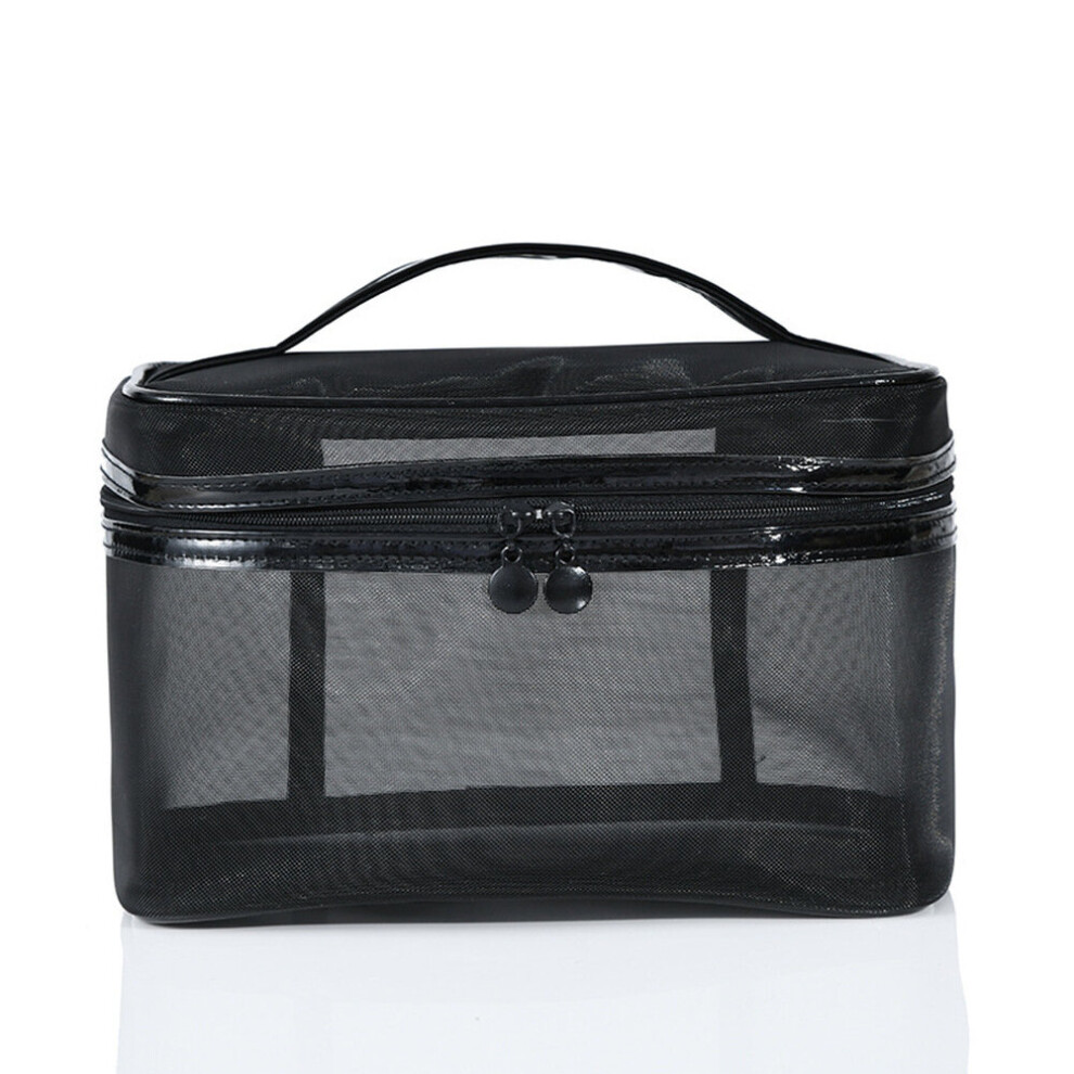 Wejoy 1Pcs Women Men Necessary Portable Cosmetic Bag Transparent Travel Organizer Fashion Large Black Toiletry Bags Makeup Pouch
