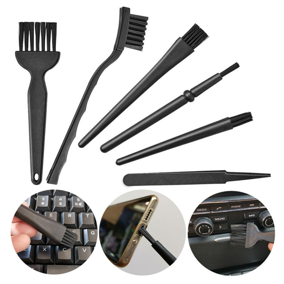 Professional Cleaning Kit 6Pcs Small Portable Anti Static Computer Laptop Keyboard Dust Brushes Cleaner Accessories 5063131967838