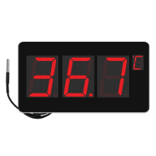 LED Digital Sauna Thermometer Wall-mounted C/F Switch Alarm Function Swimming Pool  Thermometer With Waterproof Probe