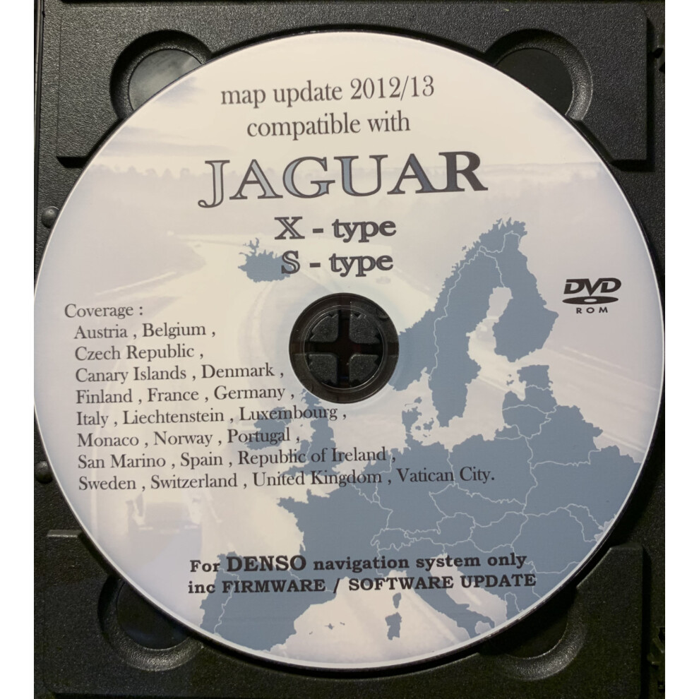 SAT NAV DVD DISC MAP LAST UPDATE for S-Type, XJ, XJ8, XJR, X JAGUAR