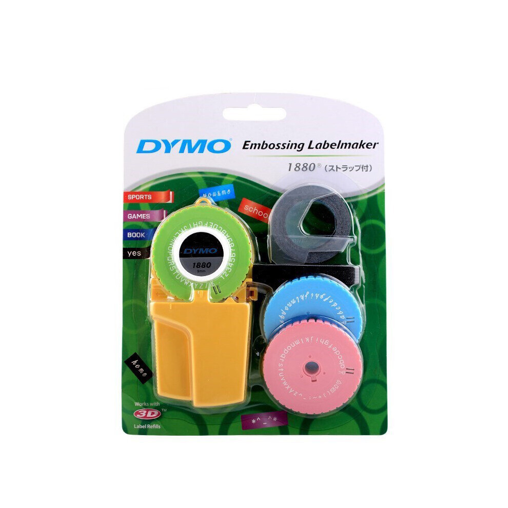Photos - Other Office Equipment Dymo 1880 Manual Label Maker Machine and label tape for 9mm 3D Embossed PVC labels for Dymo DIY label printer typewriter