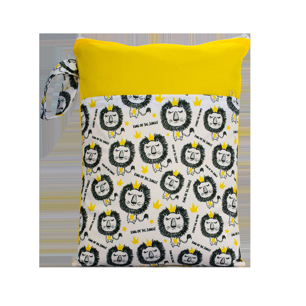 Wejoy New Print Wet Dry Mammy Bag With Two Pockets Baby Diapers Nappies Bag Waterproof Reusable 25X35cm Storage Bag Travel Bag
