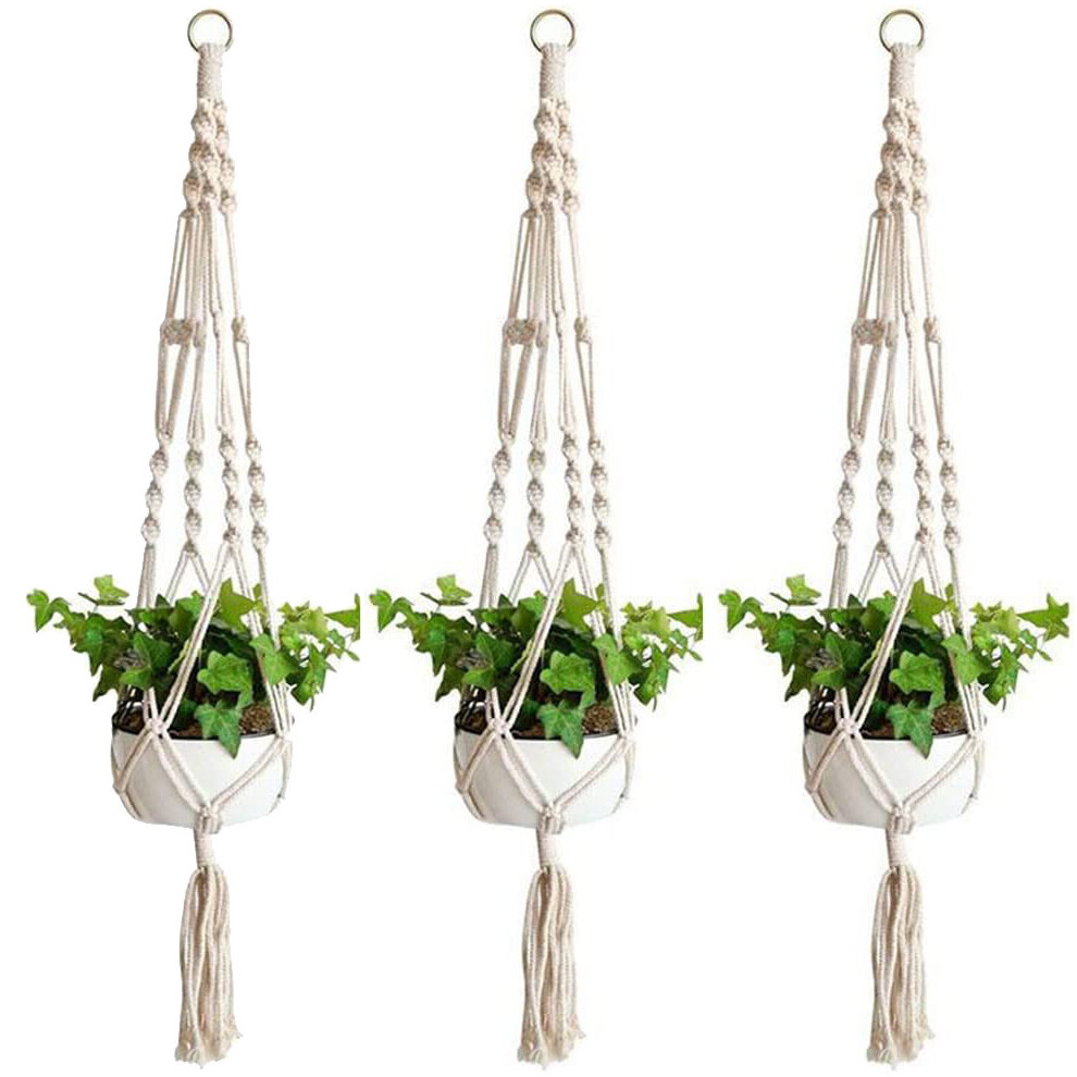 Macrame Plant Hangers Indoor Hanging Planter Basket Flower Pot Holder